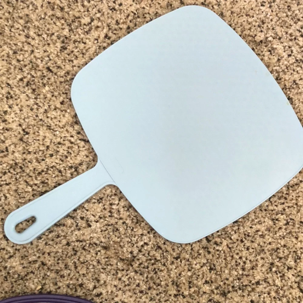 Three hand held mirrors. Good condition. The blue and the green one are vintage